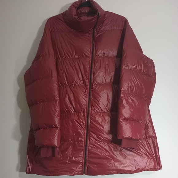 G by Giuliana Jackets & Blazers - G by Giuliana Deep Red‎ Down Puffer Jacket 1X